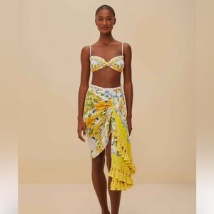 BNWT FARM RIO Sicily Sarong Wrap Skirt Swim